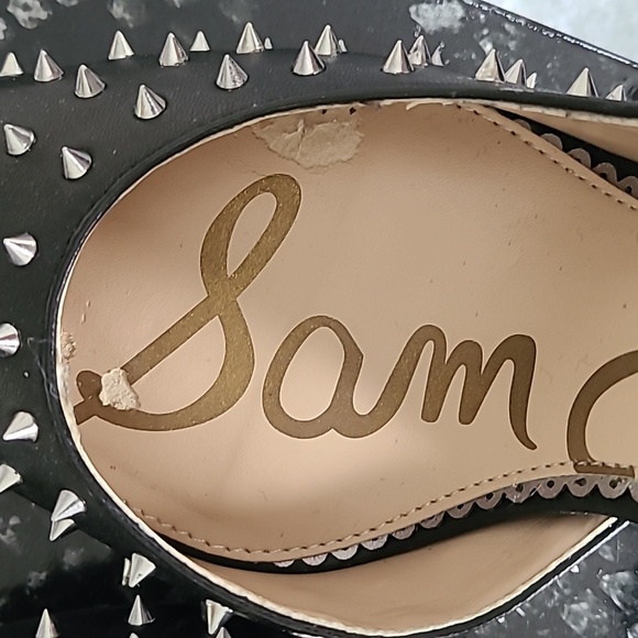 Sam Edelman Hadlee Leather Spike Heels - Picture 6 of 8